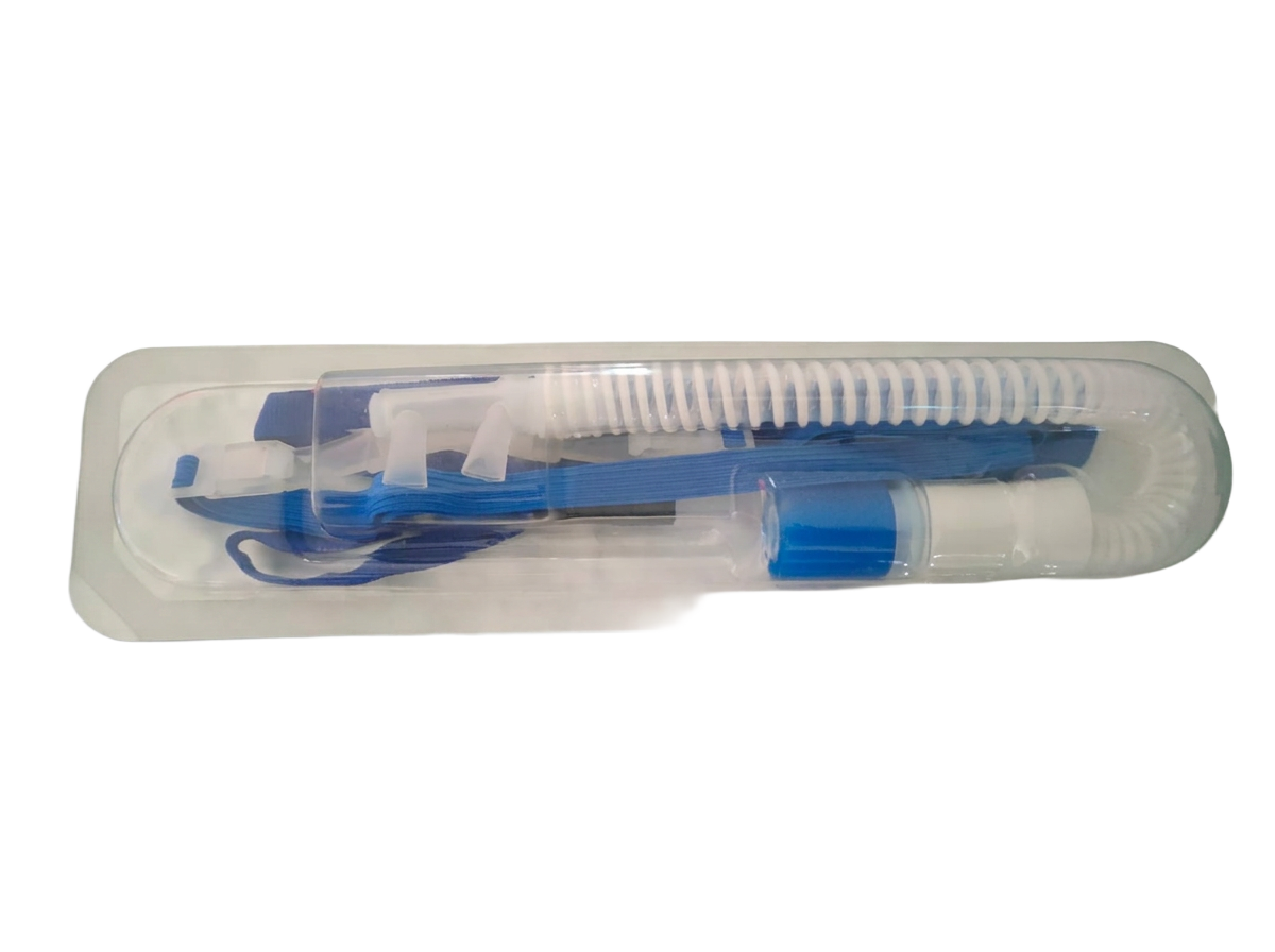 Sterile closed suction catheter system in a sealed blister pack